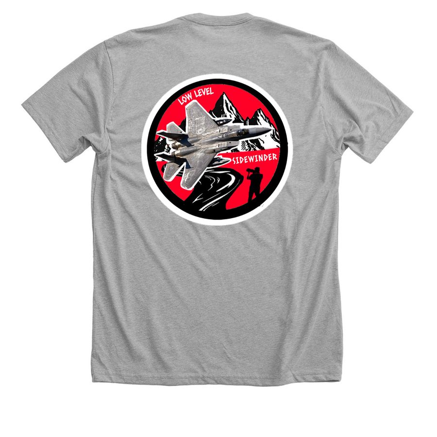 Sidewinder Low Level&nbsp;, a Athletic Heather Premium Unisex Tee (back-view)