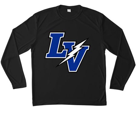 Athletic Wear - Big Logo, a Black Unisex Performance Long Sleeve Tee