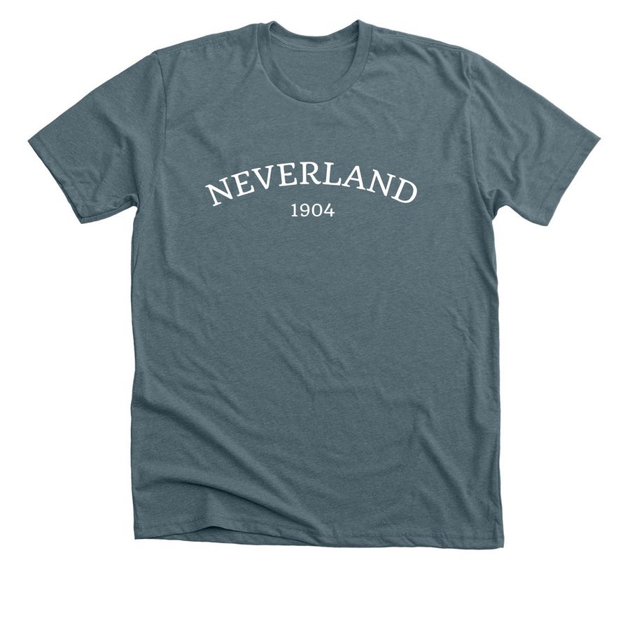 Neverland 1904, a Heather Slate Premium Unisex Tee