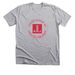 Round logo outlined&nbsp;, a Athletic Heather Premium Unisex Tee