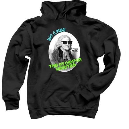 John Wesley Campus Minister, a Black Pullover Hoodie