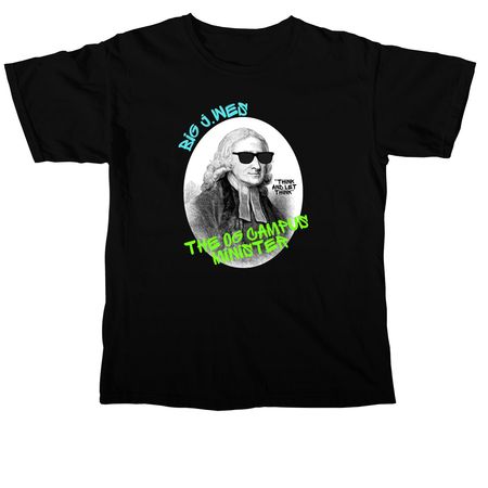 John Wesley Campus Minister, a Black Comfort Colors Unisex Tee