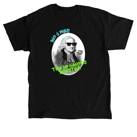 John Wesley Campus Minister, a Black Classic Unisex Tee