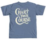 Chart Your Course, a Blue Jean Comfort Colors Unisex Tee (back-view)