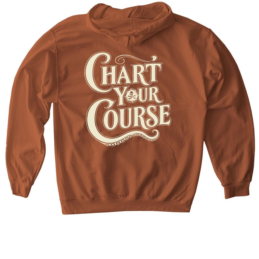 Chart Your Course, a Texas Orange Softstyle Pullover Hoodie