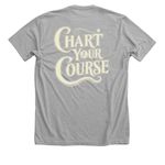 Chart Your Course, a Athletic Heather Premium Unisex Tee (back-view)