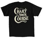 Chart Your Course, a Black Classic Unisex Tee (back-view)