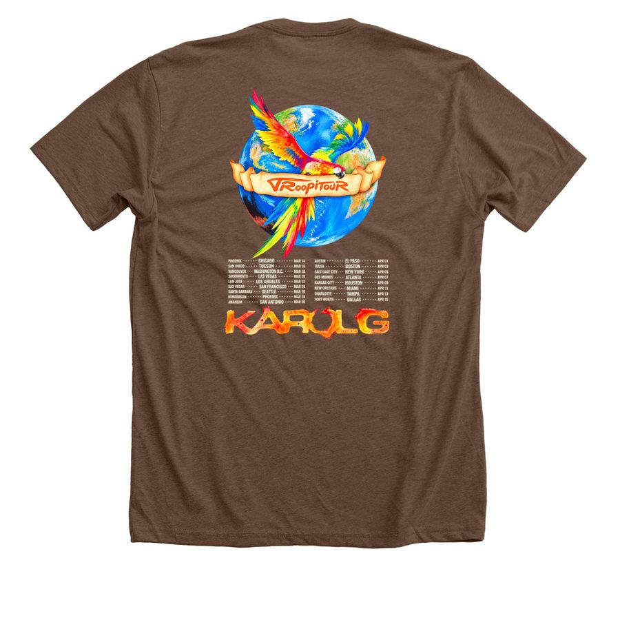 Karol G Concert Merch, a Heather Brown Premium Unisex Tee