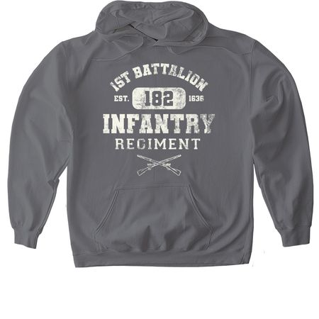 1-182 IN Athletic Vintage, a Charcoal Gildan Softstyle Pullover Hoodie