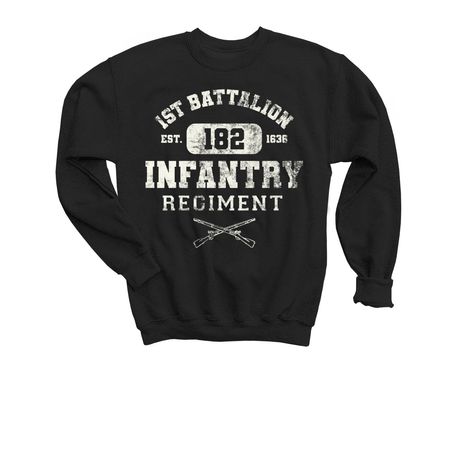 1-182 IN Athletic Vintage, a Black Youth Crewneck Sweatshirt