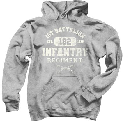 1-182 IN Athletic Vintage, a Sport Grey Pullover Hoodie