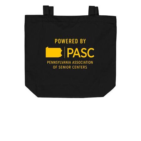 Southwest Region, a Black Organic Cotton Tote Bag (back-view)