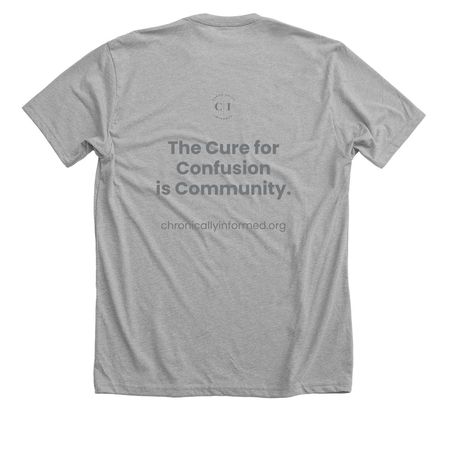 Navigating Together, a Athletic Heather Premium Unisex Tee (back-view)