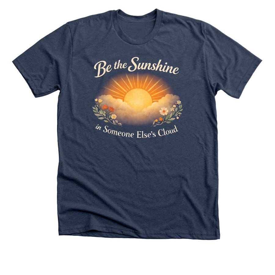 QUOTA CLUB OF TULSA, a Heather Navy Premium Unisex Tee