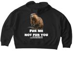 Fur me, not fur you!, a Black Stanley/Stella Women?s Stella Ida Zip Up Pullover Hoodie (back-view)