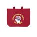 Apraxia Slows My Mouth - STRUT YOUR STUFF!&nbsp;, a Deep Red Cotton Canvas Tote Bag