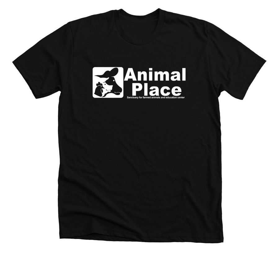 Animal Place Apparel, a Solid Black Blend Premium Unisex Tee