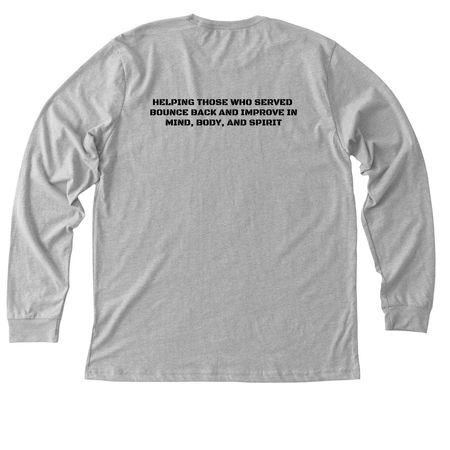 *Limited Edition* 2026 Run for Resilience, a Athletic Heather Premium Long Sleeve Tee (back-view)