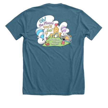 Oh the Places You?ll Go!, a Heather Deep Teal Premium Unisex Tee