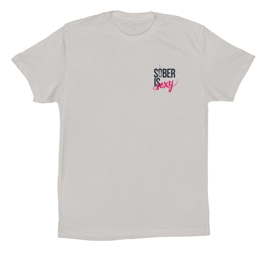 Sober is Sexy Artist Edition N.A, a Solid Athletic Grey Premium Cotton Tee