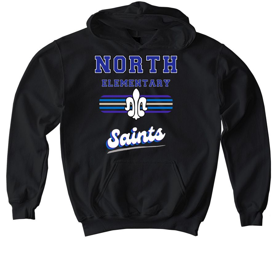 North Elementary School?s Shirt Fundraiser, a Black Softstyle Youth Pullover Hoodie