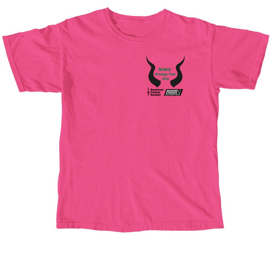 Kim's Revenge Tour 2026, a Neon Pink Comfort Colors Unisex Tee