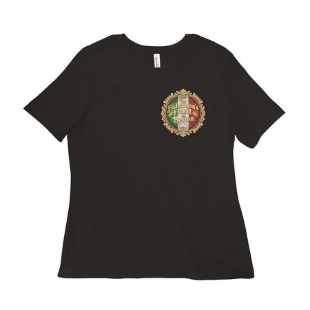 Fisherman's Italian Emblem, a Black Women?s Relaxed Cotton Tee