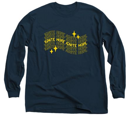Ignite Hope: CCAM 2026, a Navy Classic Long Sleeve Tee