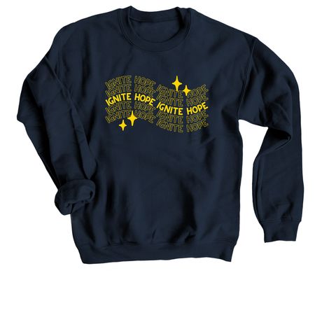 Ignite Hope: CCAM 2026, a Navy Crewneck Sweatshirt