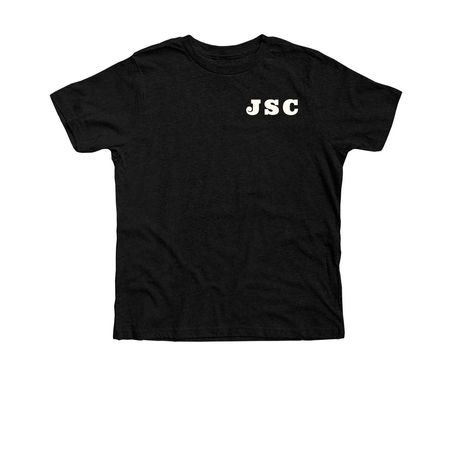 JSC, a Black Heather Premium Youth Tee