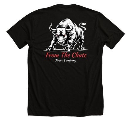 EL TORO, a Solid Black Blend Premium Unisex Tee (back-view)