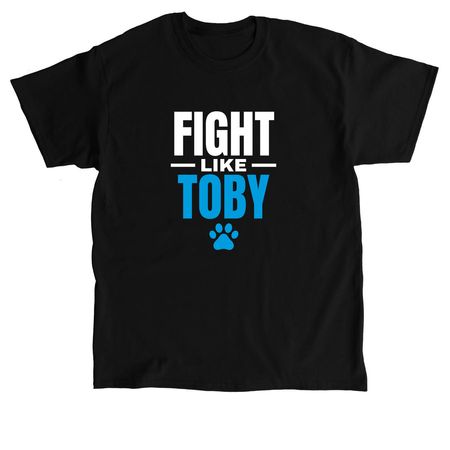 Toby Fundraiser, a Black Classic Unisex Tee