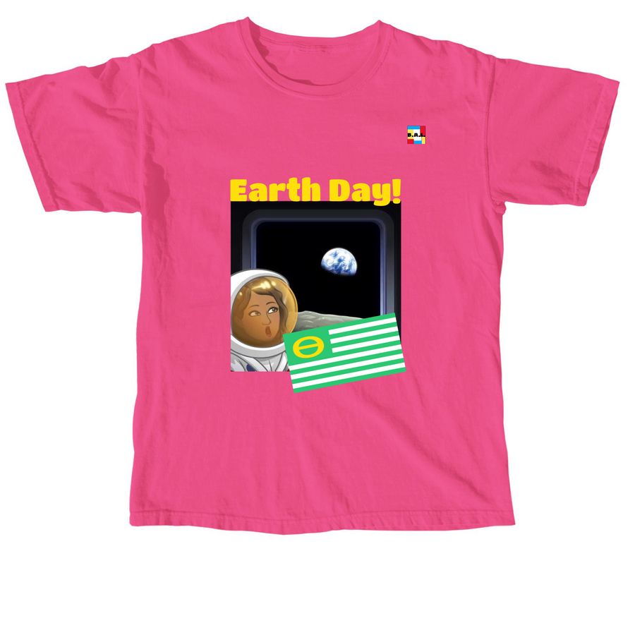Balkoia Arts Limited - Earth Day, a Neon Pink Comfort Colors Unisex Tee