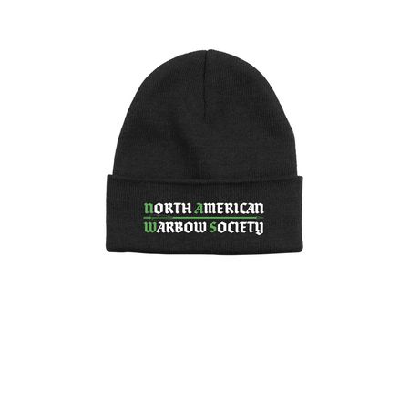 NAWS Camp Beanie, a Black Printed Base Camp Beanie