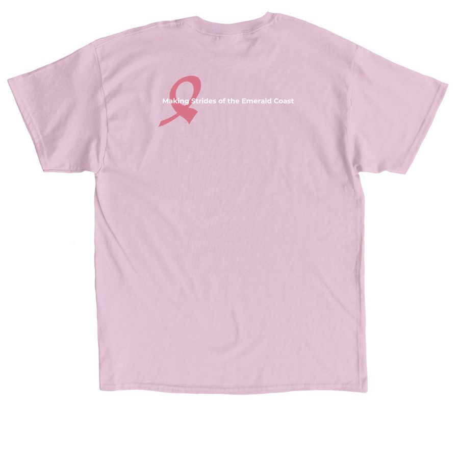 Making Strides Of the Emerald Coast&nbsp;, a Light Pink Classic Unisex Tee (back-view)