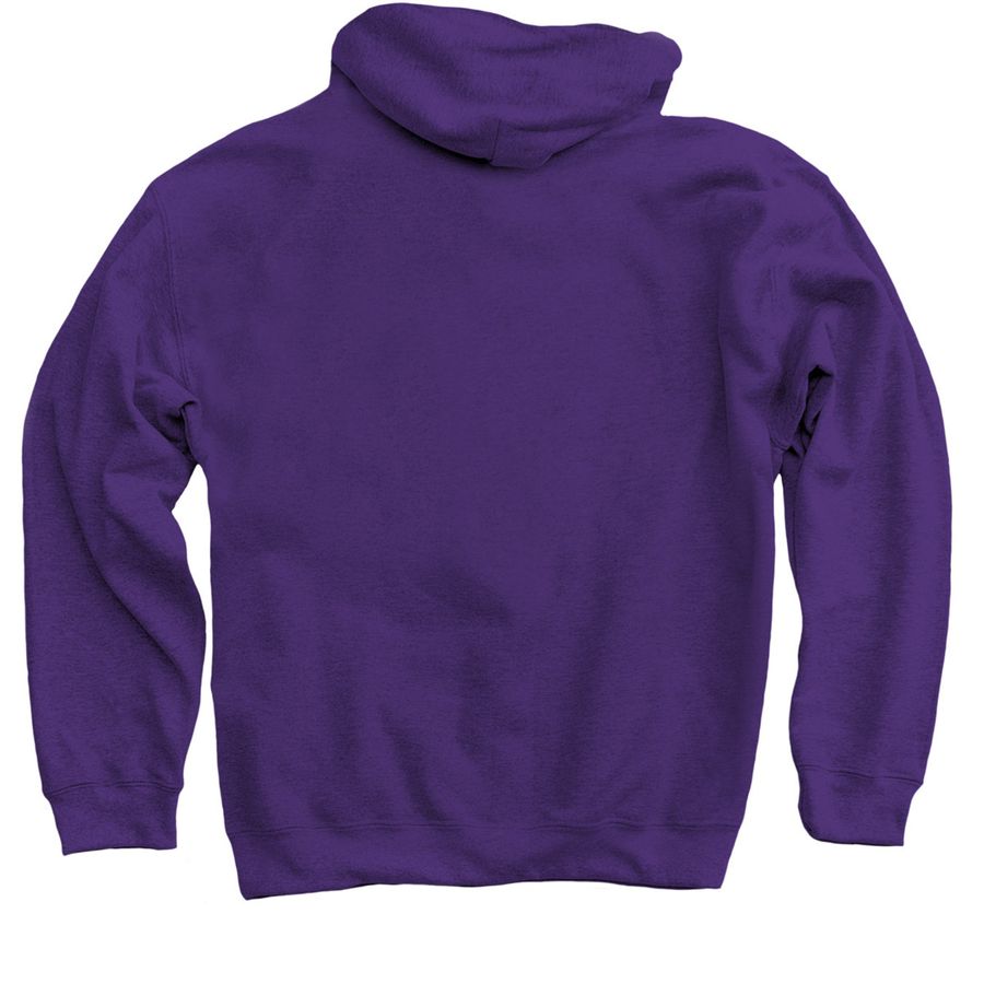 Marwood - Small Logo, a Purple Pullover Hoodie (back-view)