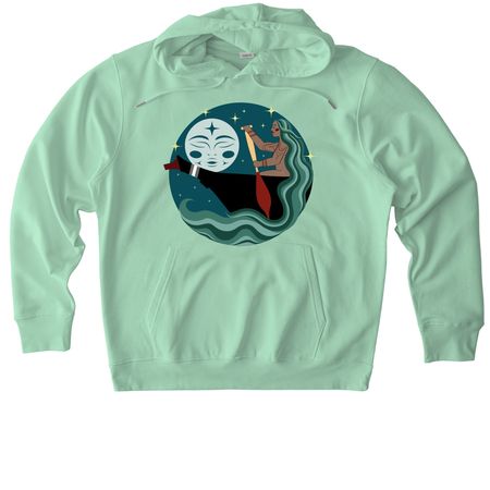 water woman, a Misty Jade Stanley/Stella Unisex Cruiser 2.0 Pullover Hoodie