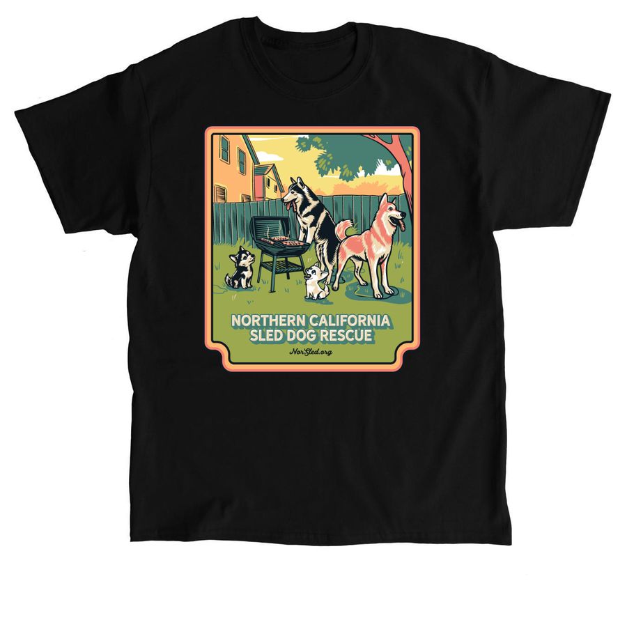 Northern California Sled Dog Rescue, a Black Classic Unisex Tee