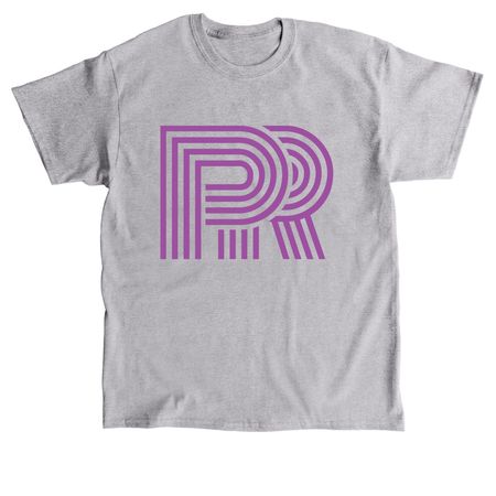 PR - The Purple Logo, a Sport Grey Classic Unisex Tee