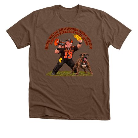 LIMITED EDITION CHEATER GUY, a Heather Brown Premium Unisex Tee