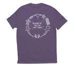 Turning Tides, a Huckleberry Allmade Eco Triblend Unisex Tee (back-view)