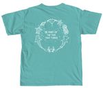 Turning Tides, a Seafoam Comfort Colors Unisex Tee (back-view)