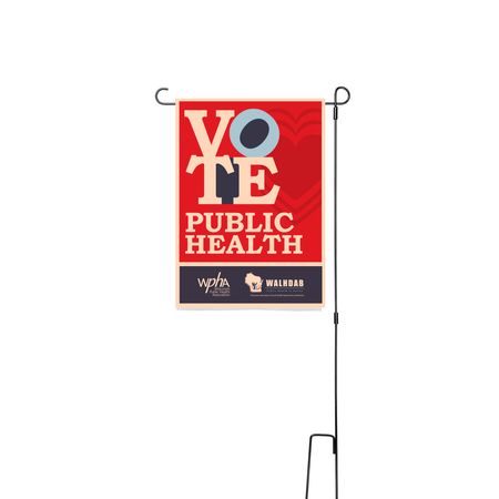 WPHA Vote yard Sign, a White 12" x 18" Yard Flag with Stake