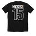 Messick15, a Solid Black Blend Premium Unisex Tee (back-view)