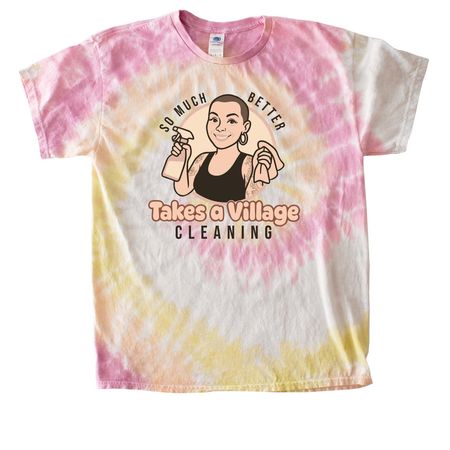 Takes a Village, a Desert Rose Classic Tie Dye Tee