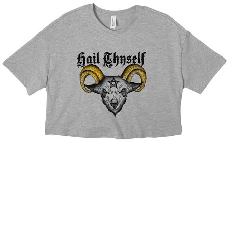 Hail thyself&nbsp;, a Athletic Heather Women?s Cropped Cotton Tee