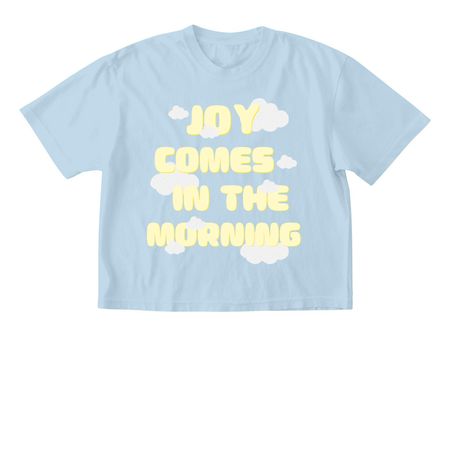 JOY, a Chambray Comfort Colors Boxy Tee