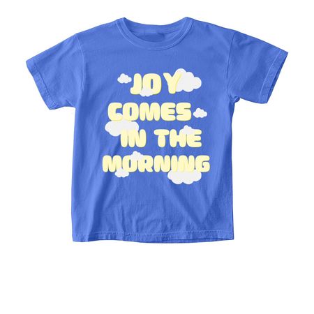 JOY, a Flo Blue Comfort Colors Youth Tee