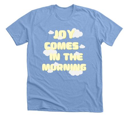 JOY, a Heather Carolina Blue Premium Unisex Tee