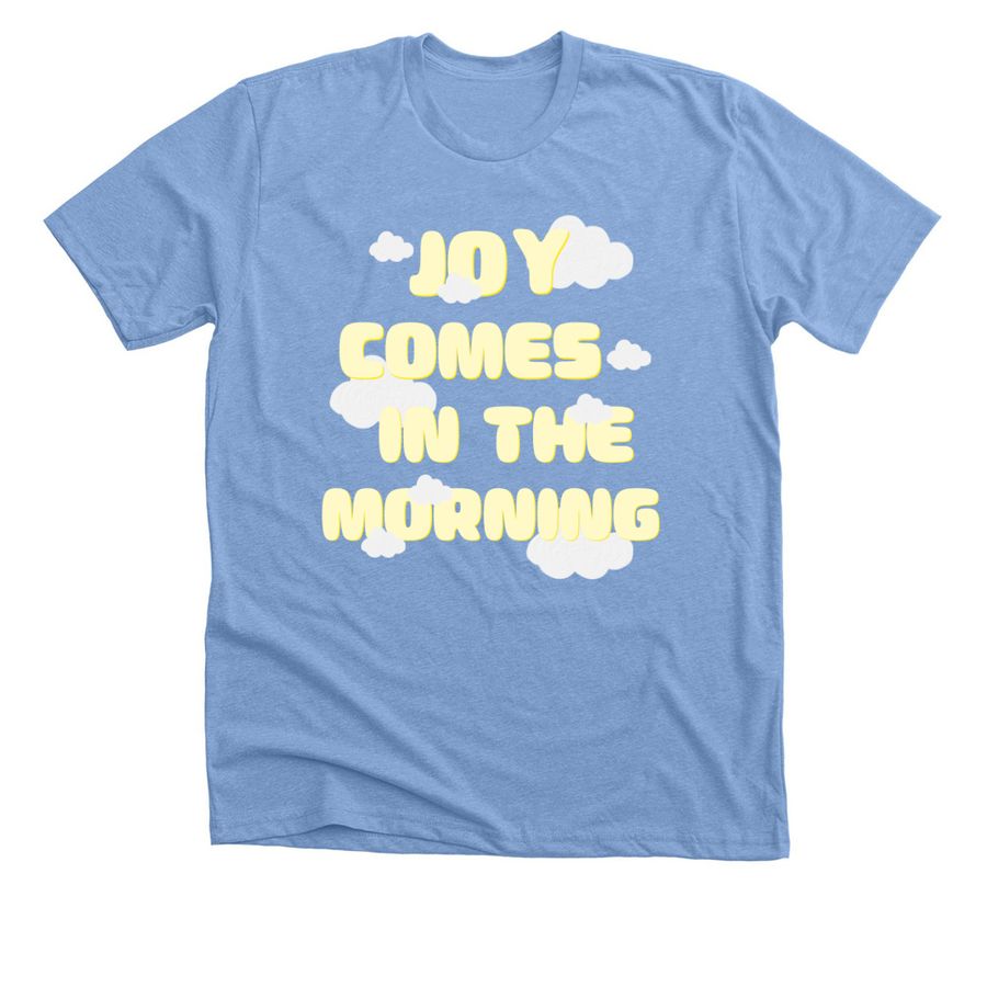 JOY, a Heather Carolina Blue Premium Unisex Tee